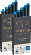 Umývateľné náplne do pera Parker Quink 2x5ks modré Umývateľné náplne do pera Parker Quink 2x5ks modré