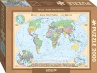 Puzzle mapa sveta 2 000 ks, VEĽKÁ 97 x 67 cm