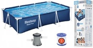 Rámový obdĺžnikový bazén 300x201x66 Čerpadlo 56411