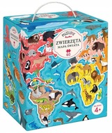 CZECZU Puzzle Puzzlove Mapa sveta zvierat 60 EL CZECZU Puzzle Puzzlove Mapa sveta zvierat 60 EL