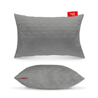 ANTALERGICKÝ VANKÚŠ 50X70 cm NA SPANIE NA Zips, PREŠÍVANÝ, SIVÝ Z POĽSKA ANTALERGICKÝ VANKÚŠ 50X70 cm NA SPANIE NA Zips, PREŠÍVANÝ, SIVÝ Z POĽSKA