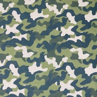 Mikrowelur tkanina Čalúnenie Surviwall Pattern Camo Green 1 MB