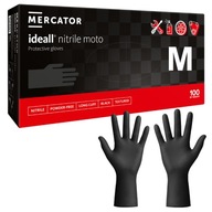 Nitrilové rukavice BLACK MERCATOR ideall MOTO BLACK silné 100 ks Nitrilové rukavice BLACK MERCATOR ideall MOTO BLACK silné 100 ks