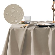 Obrus ​​na stôl odolný voči škvrnám, konferenčný stolík, 140x220, vodeodolný, béžový Aura Room99