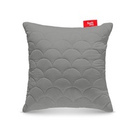 ANTALERGICKÝ VANKÚŠ 45X45 cm NA SPANIE NA Zips, PREŠÍVANÝ, SIVÝ Z POĽSKA ANTALERGICKÝ VANKÚŠ 45X45 cm NA SPANIE NA Zips, PREŠÍVANÝ, SIVÝ Z POĽSKA