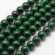 Malachit, 8 mm guľa, 5 ks. Malachit, 8 mm guľa, 5 ks.