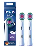 2x originálne biele hroty Braun Oral-B Pro 3D