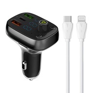 LDNIO Bluetooth FM vysielač 2xUSB USB-C + kábel LDNIO Bluetooth FM vysielač 2xUSB USB-C + kábel
