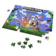 Puzzle + MENO + krabica MINECRAFT A4 110 ks Puzzle + MENO + krabica MINECRAFT A4 110 ks