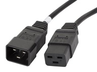 Lanberg IEC 320 C19 -> C20 napájací predlžovací kábel 1,8m VDE čierny Lanberg IEC 320 C19 -> C20 napájací predlžovací kábel 1,8m VDE čierny