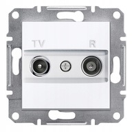 Schneider ASFORA RTV koncová zásuvka 1dB biela Schneider ASFORA RTV koncová zásuvka 1dB biela