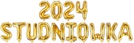 Fóliové balóny s nápisom STUDNIÓWKA 2024, zlaté, 35 cm Fóliové balóny s nápisom STUDNIÓWKA 2024, zlaté, 35 cm