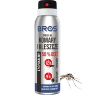 Sprej proti komárom a kliešťom 90 ml s najvyššou koncentráciou 50 % DEET Bros Sprej proti komárom a kliešťom 90 ml s najvyššou koncentráciou 50 % DEET Bros