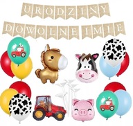BALÓNY súprava zvieratiek FARM banner NÁZOV BALÓNY súprava zvieratiek FARM banner NÁZOV