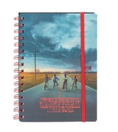 Stranger in lines Things Notes A5 špirálová 80k guma