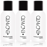 Encanto Brazílsky Keratín Keratín na vyrovnávanie vlasov 3x100ml SEOL Encanto Brazílsky Keratín Keratín na vyrovnávanie vlasov 3x100ml SEOL