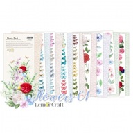 Lemoncraft - Blok papierov 15x30cm - FLOWERS 01 Lemoncraft - Blok papierov 15x30cm - FLOWERS 01