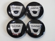 4x emblémy krytiek na ráfiky DACIA 56mm, čierne 4x emblémy krytiek na ráfiky DACIA 56mm, čierne