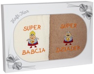 DARČEK PRE BABKU A DEDKA SADA DVOCH HRUBÝCH UTERÁKOV S VÝŠIVKOU DARČEK PRE BABKU A DEDKA SADA DVOCH HRUBÝCH UTERÁKOV S VÝŠIVKOU
