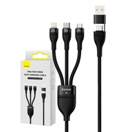 BASEUS USB KÁBLE 3V1 USB-C LIGHTNING MICRO 1,2M KOMPATIBILNÉ PEVNÉ SILNÉ BASEUS USB KÁBLE 3V1 USB-C LIGHTNING MICRO 1,2M KOMPATIBILNÉ PEVNÉ SILNÉ