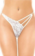 Biele dámske tangá s pruhmi SoftLine 2271 S/M Biele dámske tangá s pruhmi SoftLine 2271 S/M