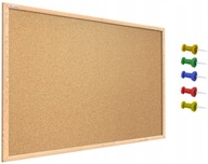Korková tabuľa 120x90, drevený rám + špendlíky Korková tabuľa 120x90, drevený rám + špendlíky