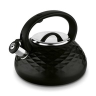Plynová kanvica veľká, indukcia, ELEGANTNÁ kanvica, NEREZ, 3l, ČIERNA Plynová kanvica veľká, indukcia, ELEGANTNÁ kanvica, NEREZ, 3l, ČIERNA