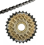 SET SET Shimano MF-TZ500 7-rýchlostná voľnobežka a REŤAZ CN-HG40 SET SET Shimano MF-TZ500 7-rýchlostná voľnobežka a REŤAZ CN-HG40