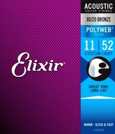 Struny na akustickú gitaru ELIXIR 11025 (11-52) Struny na akustickú gitaru ELIXIR 11025 (11-52)