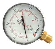 Radiálny tlakomer M100R 0 - 1 bar 1/2 palca cl. 1,6