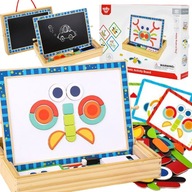 MAGNETICKÁ TABUĽA 2V1 PUZZZLE TVARS TOOKY TOY MAGNETICKÁ TABUĽA 2V1 PUZZZLE TVARS TOOKY TOY
