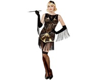 Retro kostým pre dospelých Cabaret Diva Burlesque 20., 30. a 40. roky 20. storočia, veľkosť L
