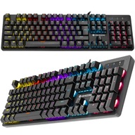 KÁBLOVÁ RGB PODSVIETENIE TRACER USB MECHANICKÁ HERNÁ KLÁVESNICA KÁBLOVÁ RGB PODSVIETENIE TRACER USB MECHANICKÁ HERNÁ KLÁVESNICA