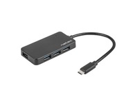 USB hub 4 porty Silkworm USB 3.0 čierny
