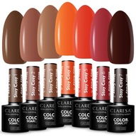 CLARESA STAY COSY COLLECTION HYBRIDNÝ LAK NA NECHTY NA JESEŇ HNEDÉ ČERVENÉ CLARESA STAY COSY COLLECTION HYBRIDNÝ LAK NA NECHTY NA JESEŇ HNEDÉ ČERVENÉ
