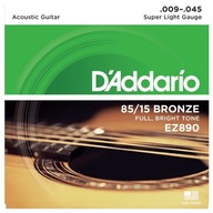 Struny na akustickú gitaru Daddario EZ890 Struny na akustickú gitaru Daddario EZ890