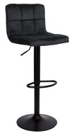 Barová stolička Arako Black, black Velvet
