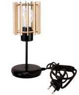Nočná lampa, podkrovná stolová lampa s E27 LED, drevo Nočná lampa, podkrovná stolová lampa s E27 LED, drevo