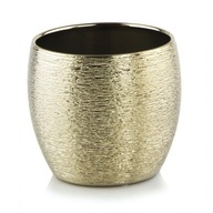 Zlatý obal na kvetináč, gravírovaná guľa, 14 x 12,5 Zlatý obal na kvetináč, gravírovaná guľa, 14 x 12,5