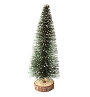 Keramický LED vianočný stromček, strieborný, 17 cm