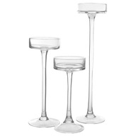 STOJAN NA SVIEČKU GLAMOUR SET 3 ks na ozdobe na nôžku STOJAN NA SVIEČKU GLAMOUR SET 3 ks na ozdobe na nôžku