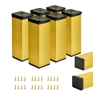 6x NASTAVITEĽNÁ NÁBYTKOVÁ NOHA 12 CM ZLAT 6x NASTAVITEĽNÁ NÁBYTKOVÁ NOHA 12 CM ZLAT