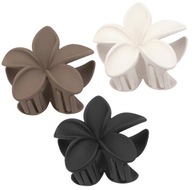Spona do vlásenky veľká 8 cm HAWAIIAN FLOWER PLUMERIA 3 DIELS set Spona do vlásenky veľká 8 cm HAWAIIAN FLOWER PLUMERIA 3 DIELS set