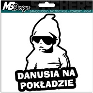 Nálepka DANUSIA IN THE CAR AUTO 18x14 farba Nálepka DANUSIA IN THE CAR AUTO 18x14 farba
