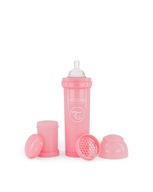 Twistshake antikoliková fľaša, ružová, 330 ml, 4m+