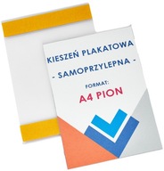 FÓLIOVÝ VRECKOVÝ RÁM NA PLAKÁT S AKRYLÁTOVOU PÁSKOU 19 MM - A4 VERTIKÁLNE - 10 KS FÓLIOVÝ VRECKOVÝ RÁM NA PLAKÁT S AKRYLÁTOVOU PÁSKOU 19 MM - A4 VERTIKÁLNE - 10 KS
