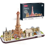 3D LED PUZZLE - CUBIC FUN - 115 ks. - Model architektúry CityLine - PARÍŽ 3D LED PUZZLE - CUBIC FUN - 115 ks. - Model architektúry CityLine - PARÍŽ