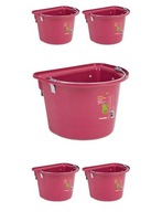 Feeder Napájačka pre kone, 12l, s háčikmi a čelenkou, 5 ks