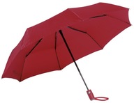 Automatický dáždnik s krytom, tmavočervený