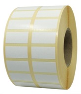 Termotransferové štítky 25x12 mm, 3000 ks, Fi 40 mm - pololesklé Termotransferové štítky 25x12 mm, 3000 ks, Fi 40 mm - pololesklé